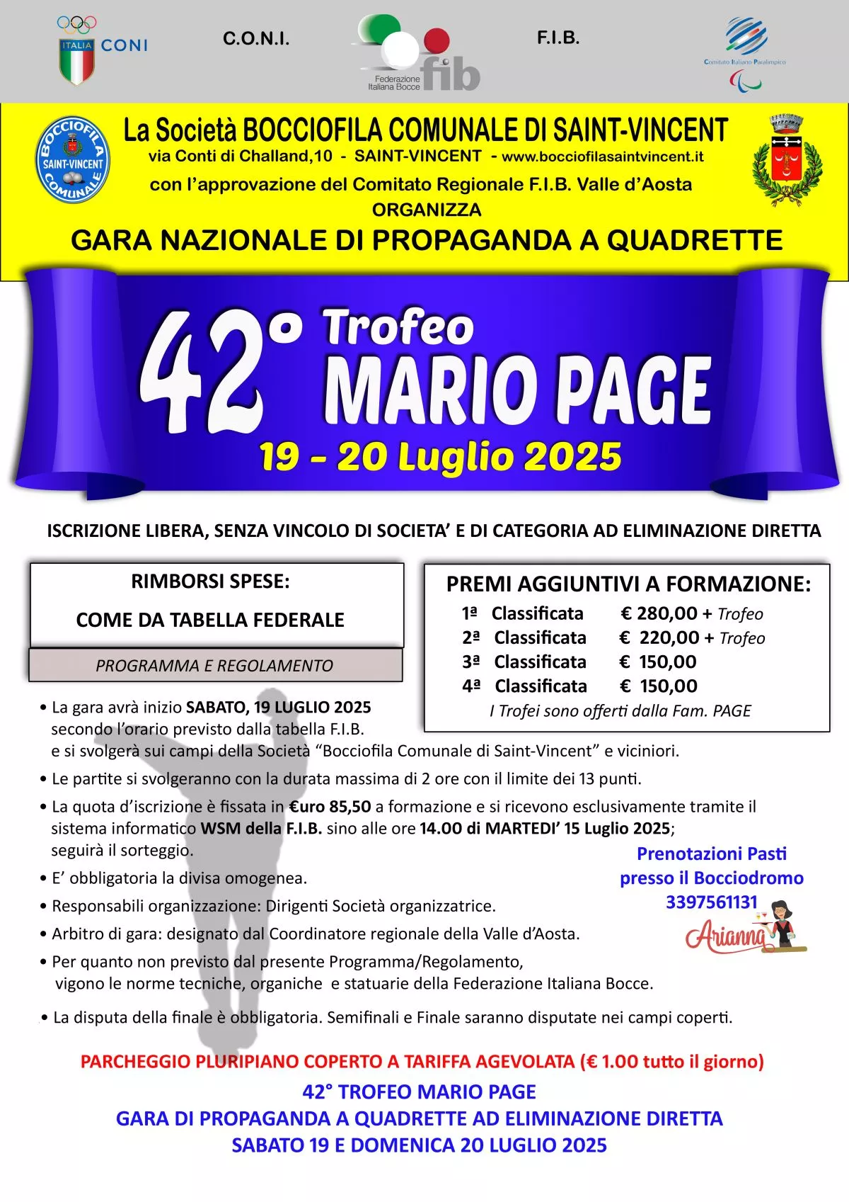 Gara nazionale a quadrette