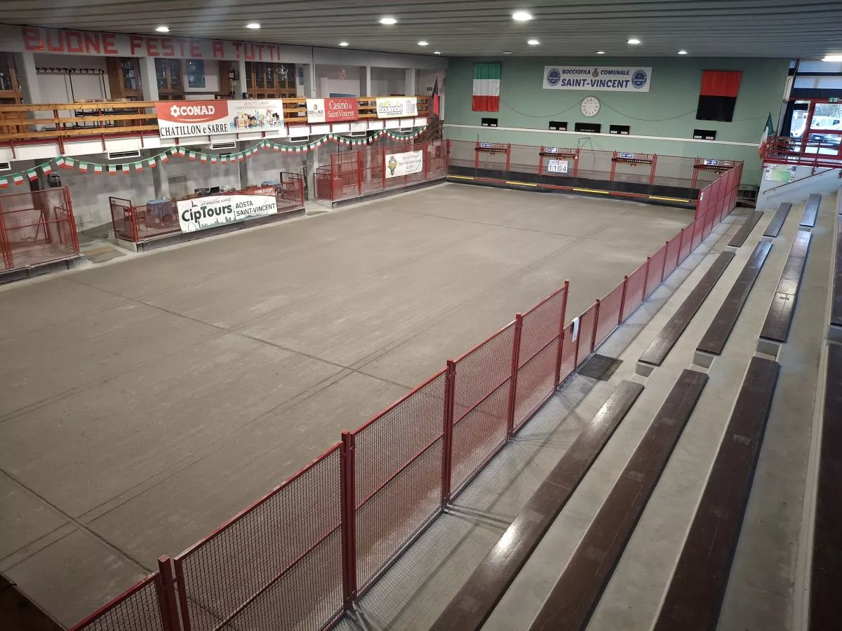 campi da bocce volo coperti saint vincent valle aosta