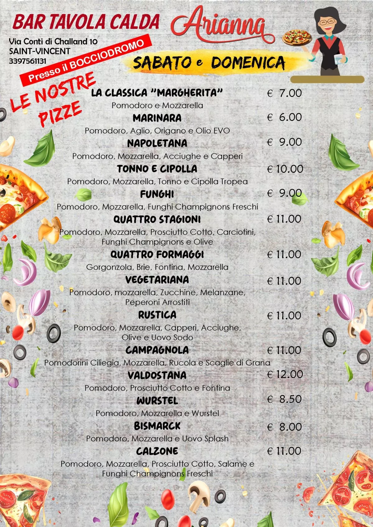 Pizzeria le nostre pizze bocciodromo